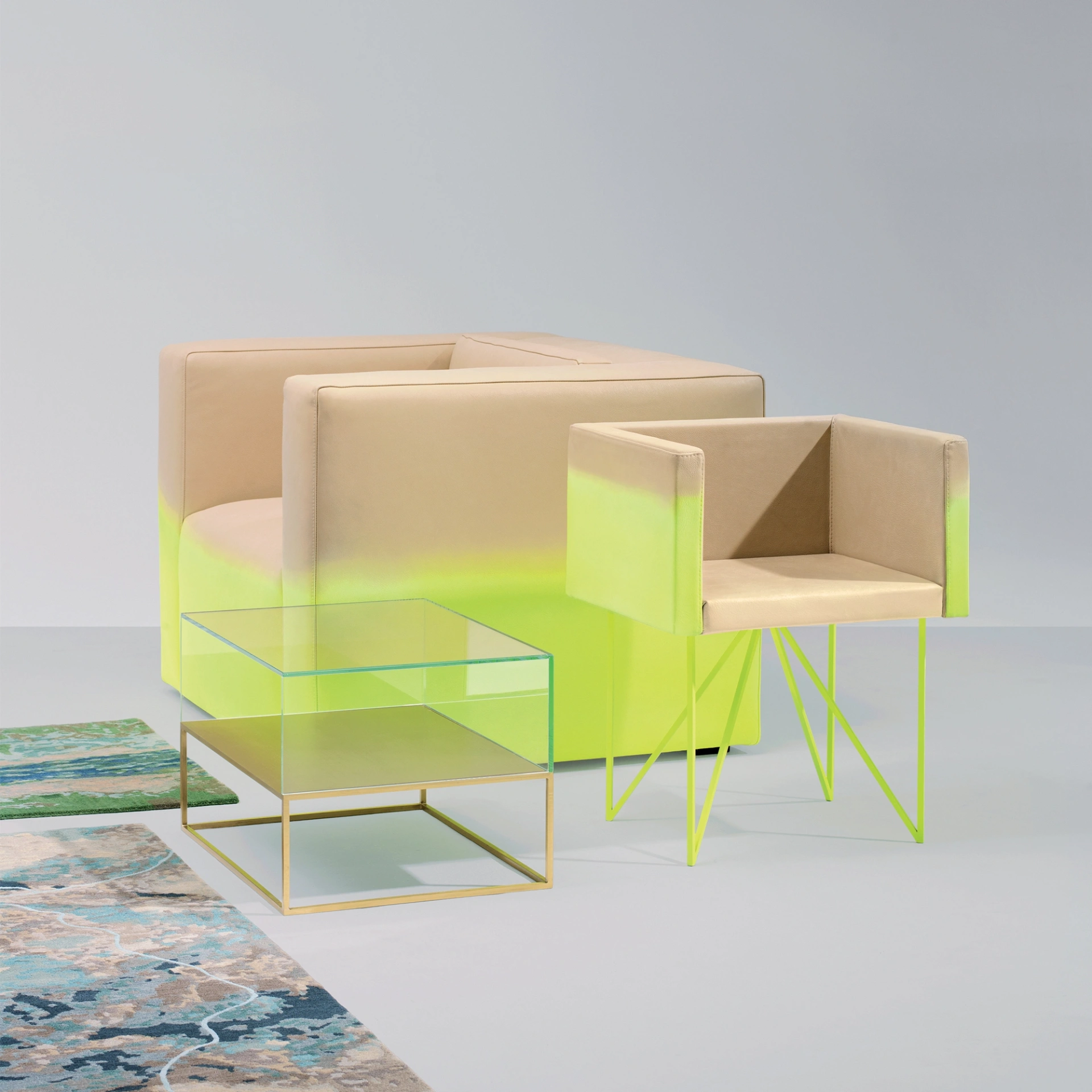 The Wire Seat (small), Post Design collection piece by Atelier Biagetti and Memphis Milano, featuring bold shapes, vibrant color and radical design aesthetic
